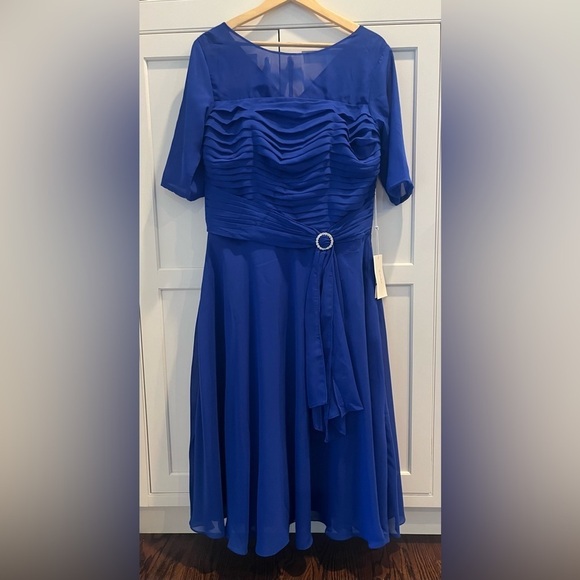 TS. Couture Womens Dress Blue Evening Gown size L/XL NWT - Picture 2 of 10